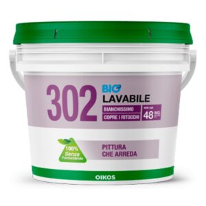 Biopittura murale lavabile 302 bianco