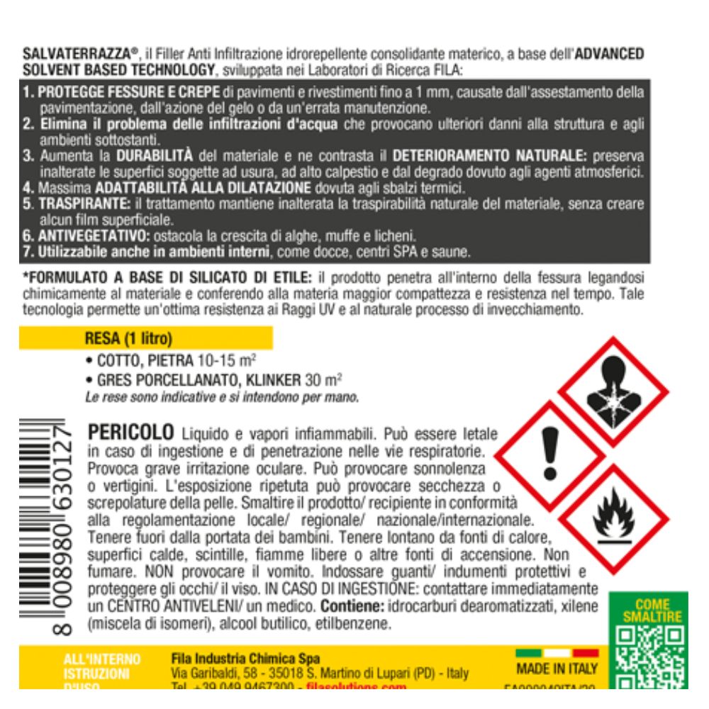SALVATERRAZZA L'anti infiltrazione consolidante traspirante 1lt - immagine 2