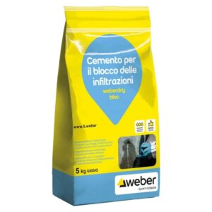 Cemento per il blocco delle infiltrazioni-Weberdry bloc
