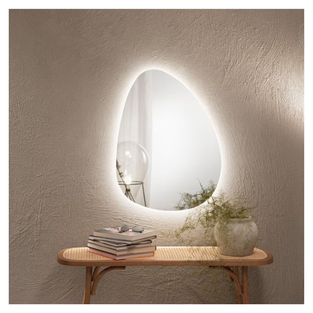Specchio Drop 80x60 retroilluminato led CCT 4mm - immagine 2